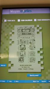 My birthdate in the Mayan calendar.