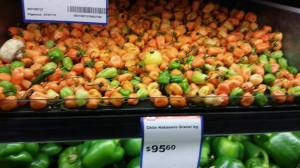 I'm not even going to touch these jabañero peppers (the spiciest in the world) after what happened last time I tried...